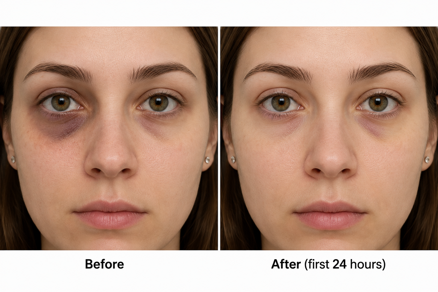 First 24 Hours Look under eyes filler