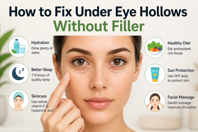 How to Fix Under Eye Hollows Without Filler