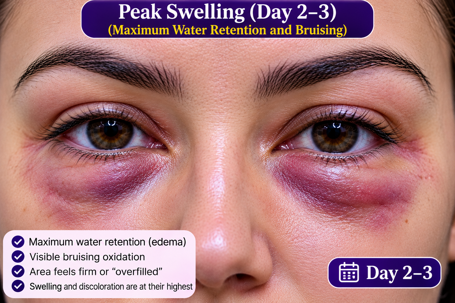 Peak Swelling (Day 2-3)