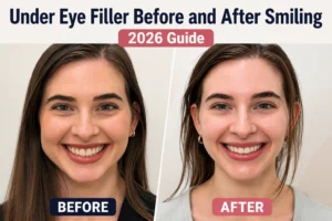 Under Eye Filler Before and After Smiling Guide