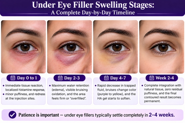 Under Eye Filler Swelling Stages